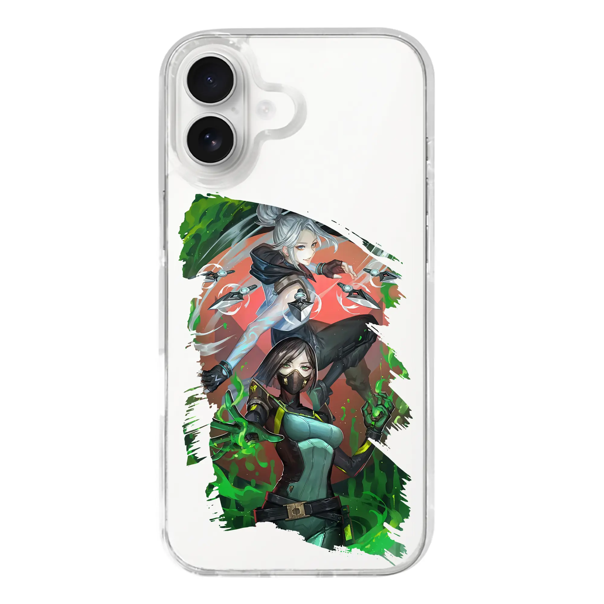 VALORANT グッズ,ジェット - iPhone 17シリーズ 透明スマホケース – 薄型・耐衝撃・精密フィット保護カバー